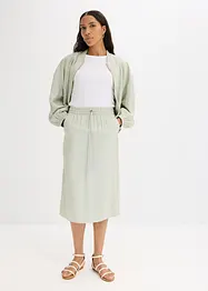 Jupe midi en matière satinée, bonprix