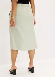 Jupe midi en matière satinée, bonprix