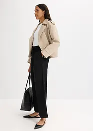 Pantalon à pinces et lien à nouer, bonprix