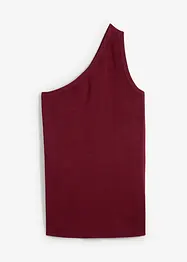 Top en maille asymétrique en viscose mélangée, bonprix