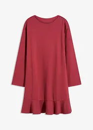 Robe courte à base volantée en jersey Milano, bonprix