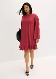 Robe courte à base volantée en jersey Milano, bonprix
