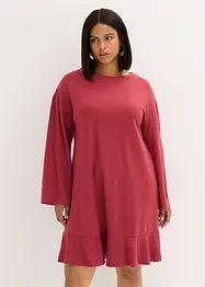 Robe courte à base volantée en jersey Milano, bonprix