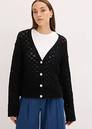 Gilet en maille ajourée, bonprix