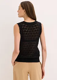 Top en maille ajourée, bonprix