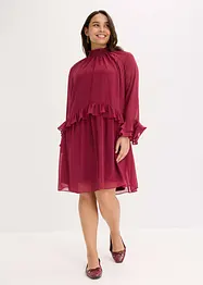 Robe en mousseline avec volants, bonprix