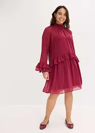 Robe en mousseline avec volants, bonprix