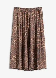 Jupe midi en mesh doux, bonprix
