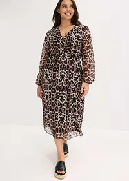 Robe midi en mesh doux, bonprix