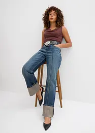 Jean droit, taille haute, bonprix