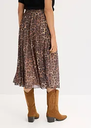 Jupe midi en mesh doux, bonprix
