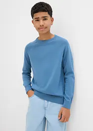 Pull en fine maille 100% coton, bonprix