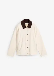 Veste en twill avec col en velours côtelé, bonprix