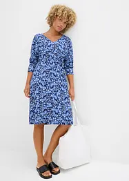 Robe en jersey crêpe gaufré, bonprix