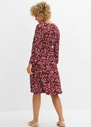 Robe en jersey crêpe gaufré, bonprix