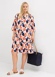 Robe-tunique en crêpe gaufré, bonprix