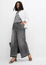 Jean large taille haute, raccourci, bonprix