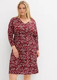 Robe en jersey crêpe gaufré, bonprix