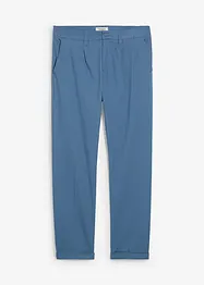 Pantalon droit à pinces en twill de coton, Regular, bonprix