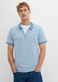 Polo en maille piquée à col zippé, bonprix