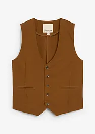 Gilet de costume en toile de coton, bonprix
