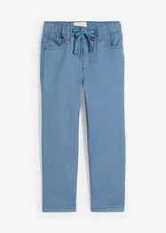 Pantalon droit taille élastiquée 100% coton, Regular, bonprix