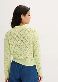 Gilet en maille ajourée, bonprix
