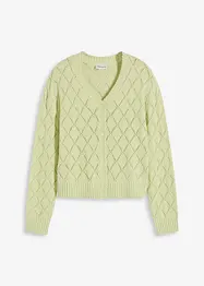 Gilet en maille ajourée, bonprix