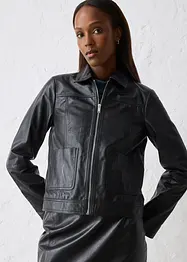 Veste en cuir, bonprix
