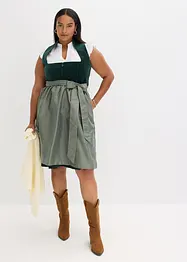 Dirndl avec velours en longueur midi (ens. 2 pces), bonprix