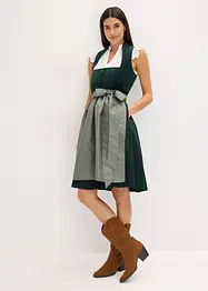 Dirndl avec velours en longueur midi (ens. 2 pces), bonprix