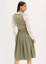 Dirndl avec tablier à sequins (ens. 2 pces), bonprix