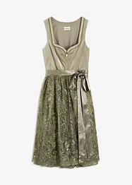 Dirndl avec tablier à sequins (ens. 2 pces), bonprix