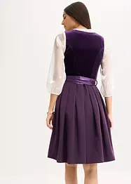 Dirndl avec velours en longueur midi (ens. 2 pces), bonprix