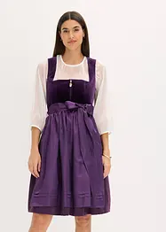 Dirndl avec velours en longueur midi (ens. 2 pces), bonprix
