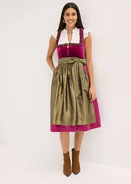 Dirndl avec velours, longueur midi (ens. 2 pces), bonprix