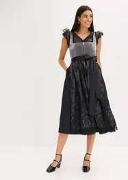Dirndl avec velours en longueur midi (ens. 2 pces), bonprix
