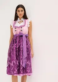 Dirndl avec tablier à sequins (ens. 2 pces), bonprix