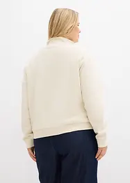 Sweat zippé 100% coton, bonprix