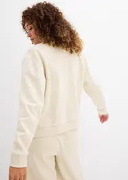 Sweat zippé 100% coton, bonprix