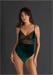 Body en velours ouvert, bonprix