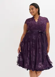 Dirndl avec broderie et jupe en velours (ens. 2 pces), bonprix