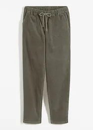 Pantalon en velours côtelé à taille élastiquée, bonprix