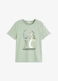 T-shirt avec imprimé brillant, bonprix