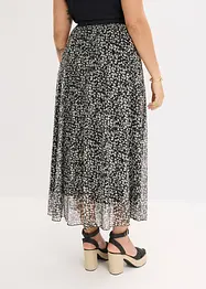 Jupe en jersey et mesh, bonprix