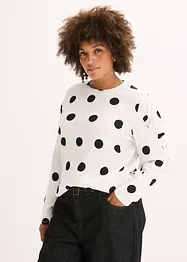 T-shirt manches longues en crêpe texturé, bonprix