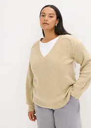 Pull col V, bonprix