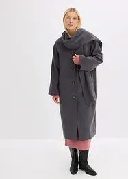 Manteau doux et oversize, viscose mélangée, bonprix