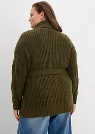 Gilet en grosse maille à motif torsadé, bonprix