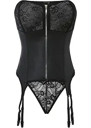 Guêpière avec porte-jarretelles et string (Ens. 2 pces.), bonprix